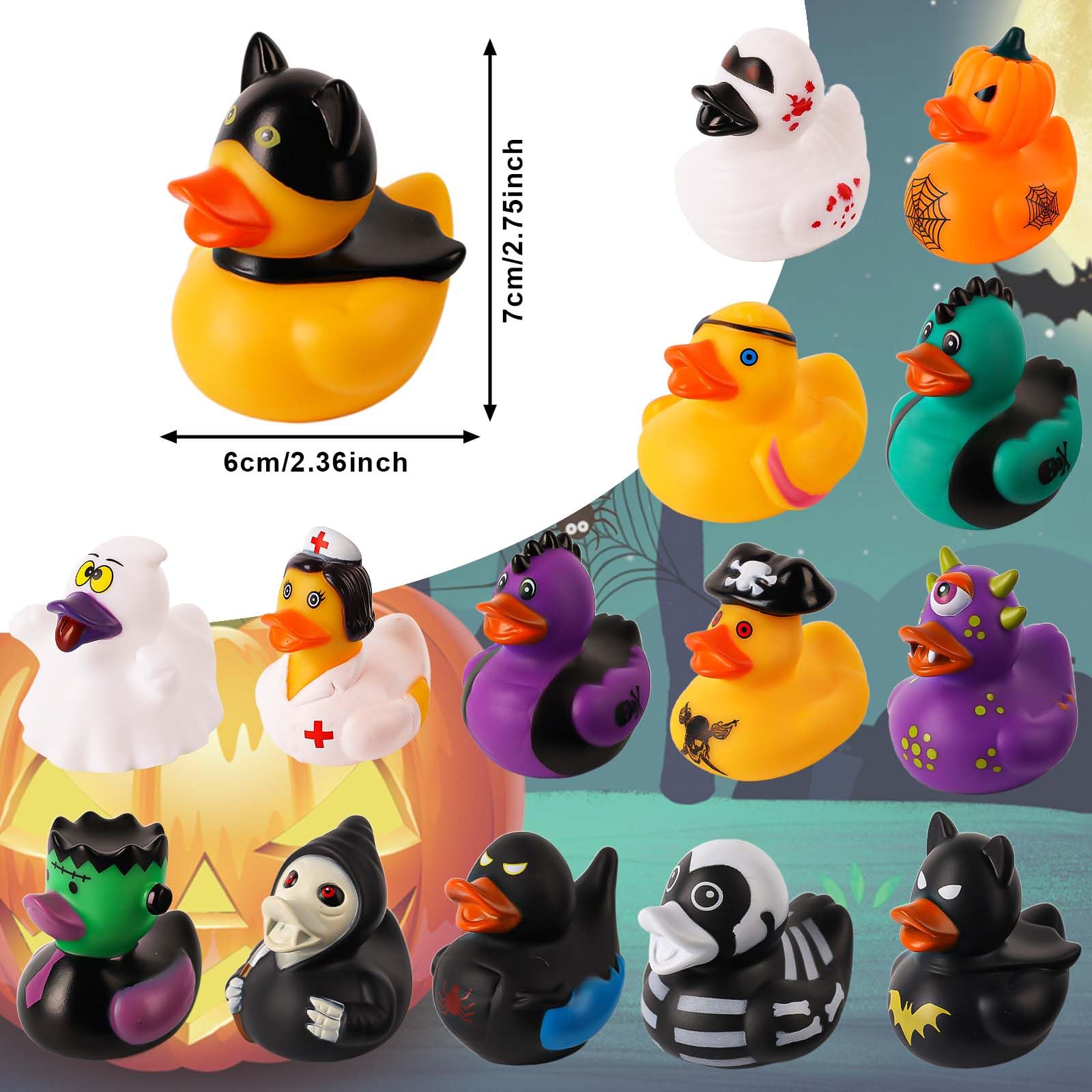 12/24/36PC Halloween Rubber Du - Rubber Duck Bath review and price