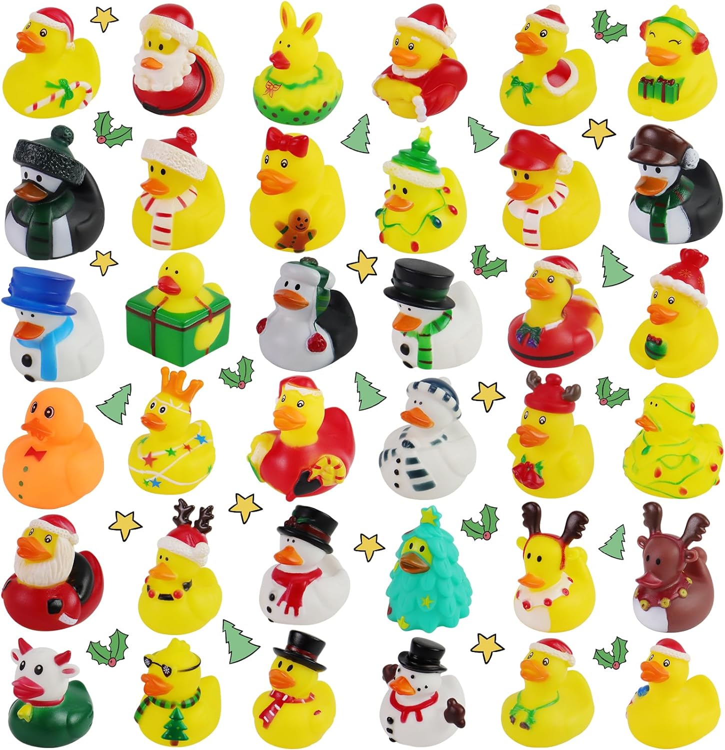 2/6/12PC Christmas Rubber Duck - Rubber Duck Bath review and price
