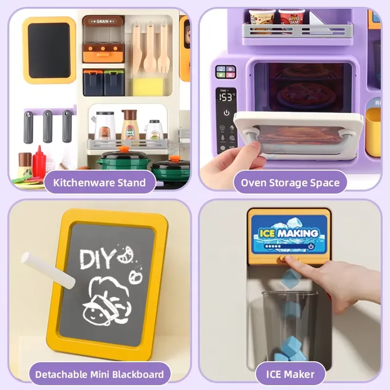 90cm Large Pretend Play Kitche - Play Kitchen Set review and price