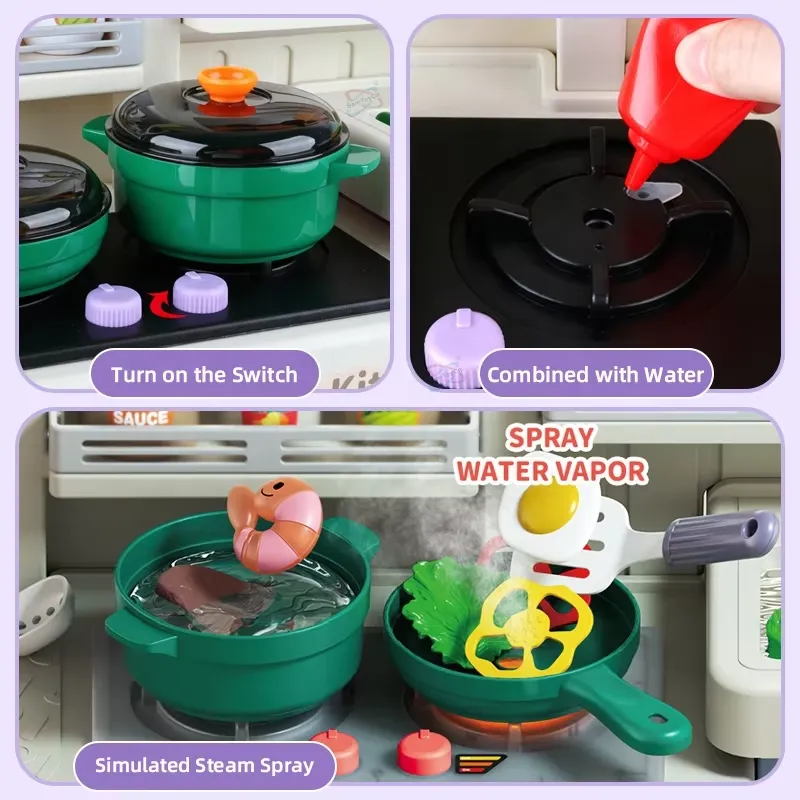 90cm Large Pretend Play Kitche - Play Kitchen Set review and price