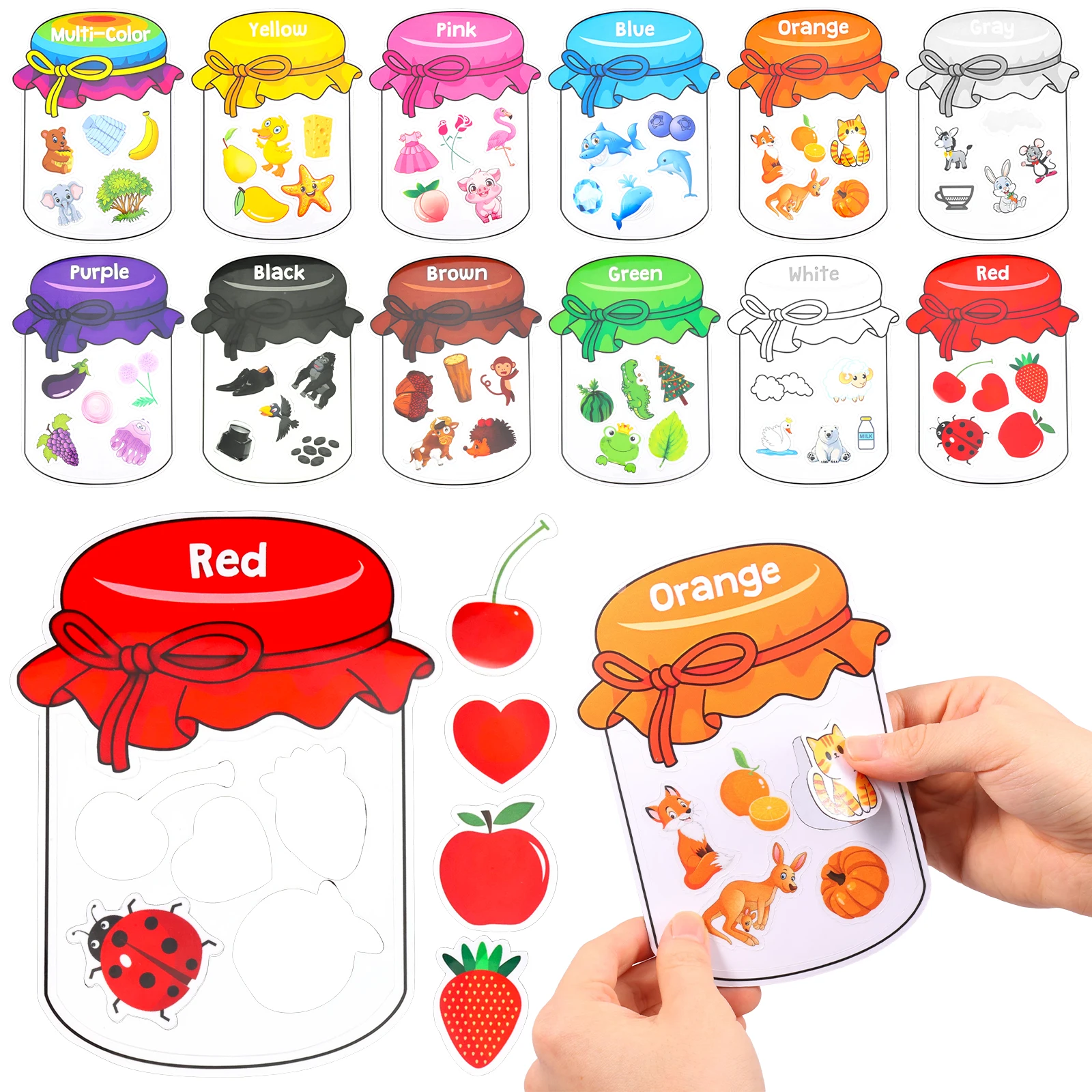 12/10Pcs Color Sorting Fridge  - Kids Toys 2 Year Old review and price