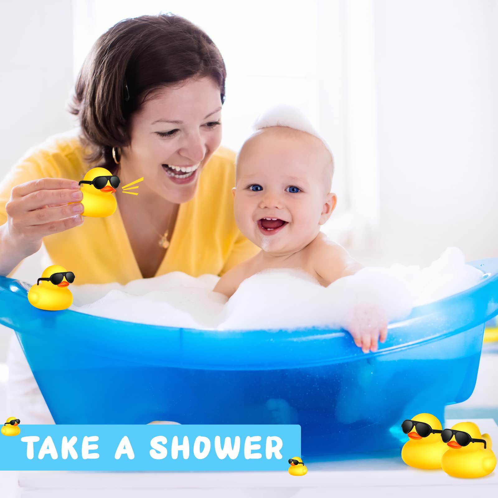 1-100pcs Yellow Mini Rubber Du - Rubber Duck Bath review and price