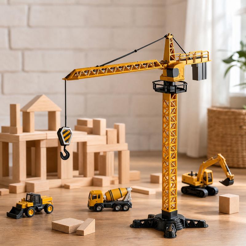 Tower Crane Toy Simulated Cons - Kids Toys Play review and price