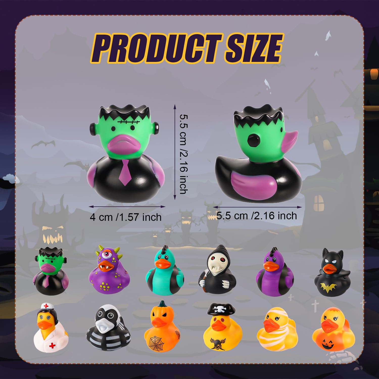 50/100PCS Halloween Rubber Duc - Rubber Duck Bath review and price
