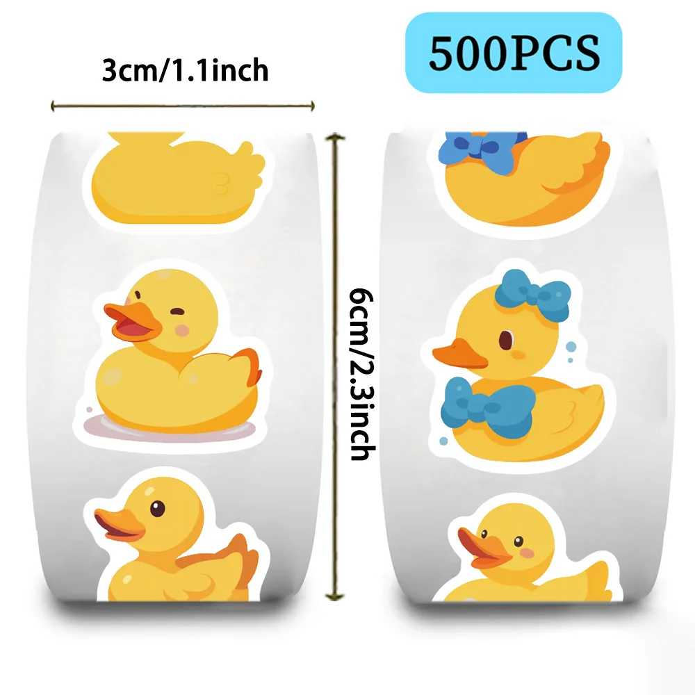 500pcs/Roll Cartoon Yellow Duc - Kids Toys Yellow review and price