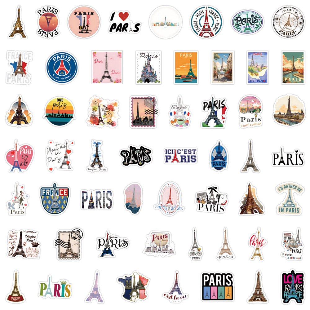 110PCSFrance Paris Stickers Tr - Kids Toys Paris review and price