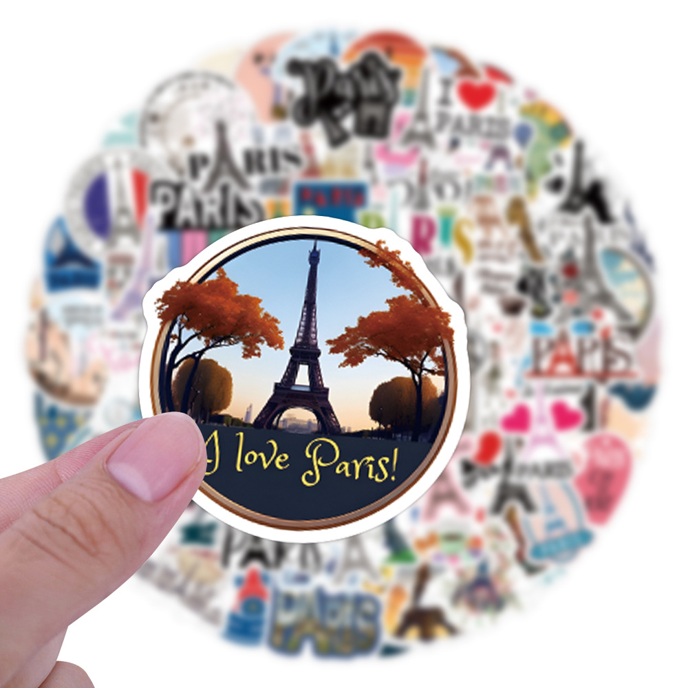 110PCSFrance Paris Stickers Tr - Kids Toys Paris review and price