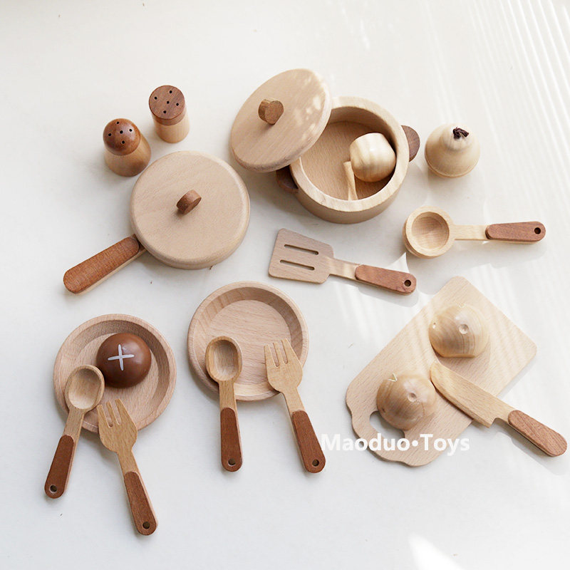 Maoduo Toys Beech Wooden Kids  - Play Kitchen Set review and price