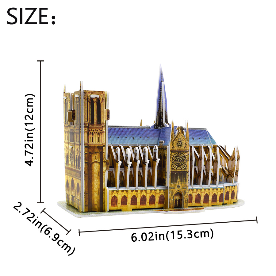 3D Puzzle Notre Dame De Paris  - Kids Toys Paris review and price