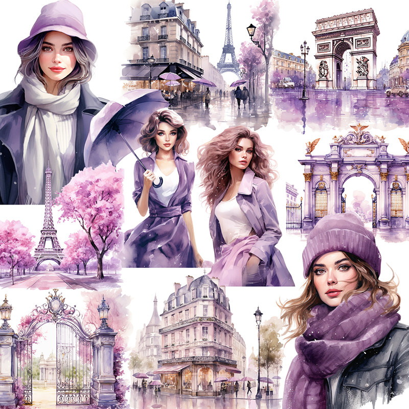 Purple Paris Stickers Crafts A - Kids Toys Paris review and price