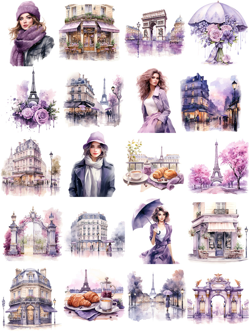 Purple Paris Stickers Crafts A - Kids Toys Paris review and price