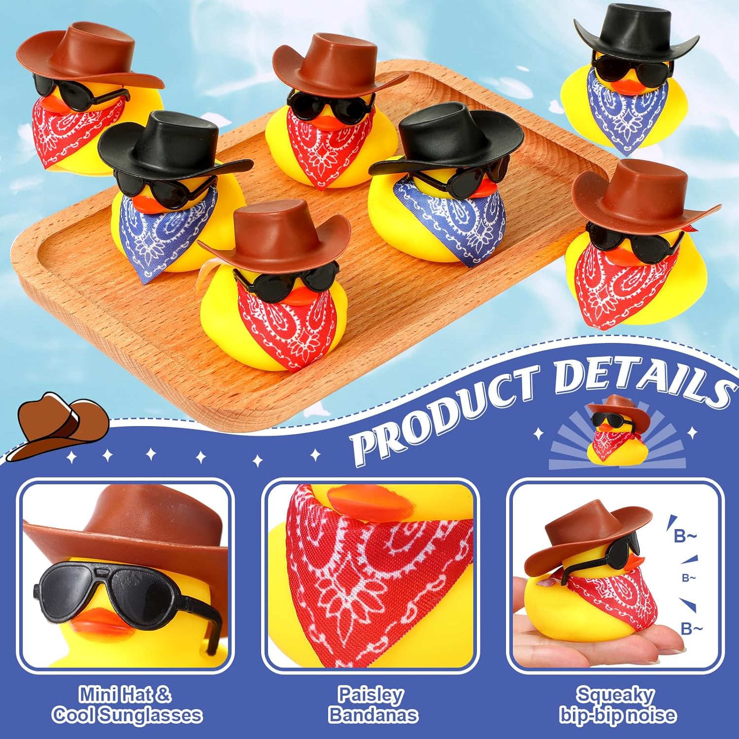 6/12/24/48 Set Cowboy Rubber D - Rubber Duck Bath review and price
