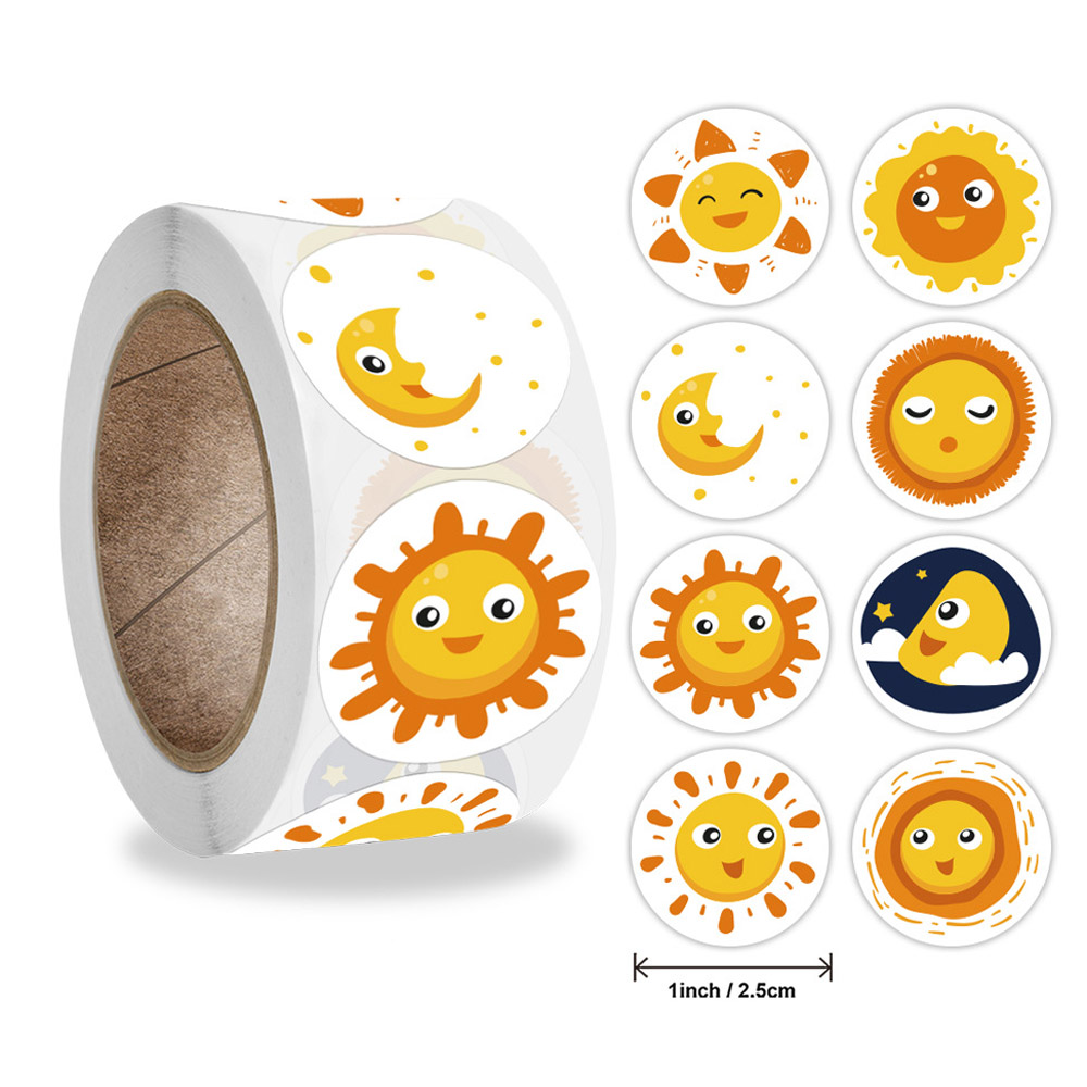 50-500 Pcs Smile Face Sticker  - Kids Toys Yellow review and price