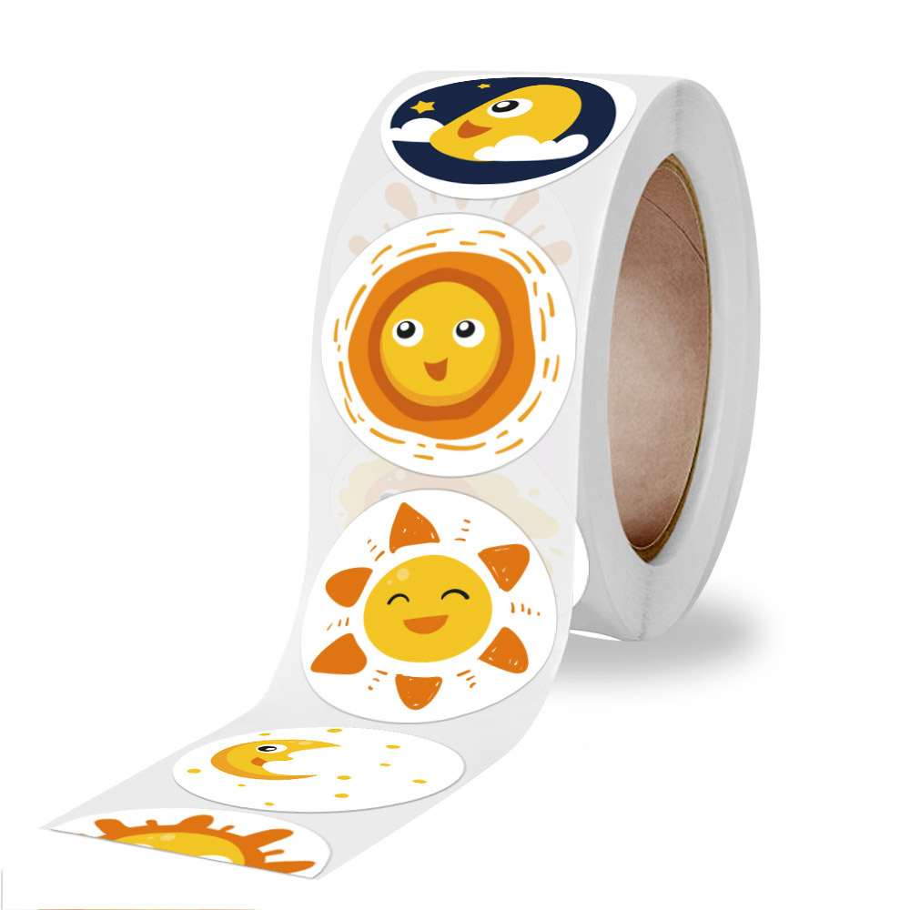 50-500 Pcs Smile Face Sticker  - Kids Toys Yellow review and price