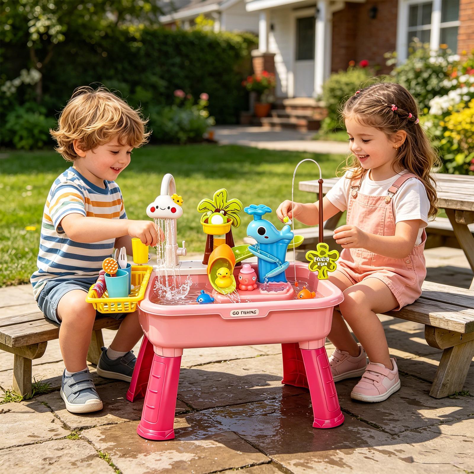 Kids Electric Play Sink with R - Play Kitchen Set review and price