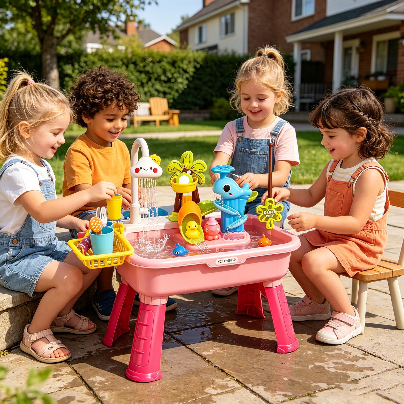 Kids Electric Play Sink with R - Play Kitchen Set review and price