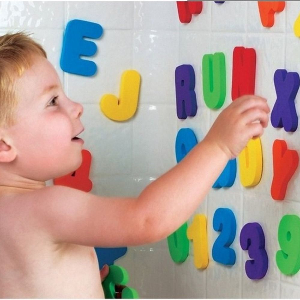 36 pcs Sticker Game Swimming P - Bath Letter Number Foam review and price