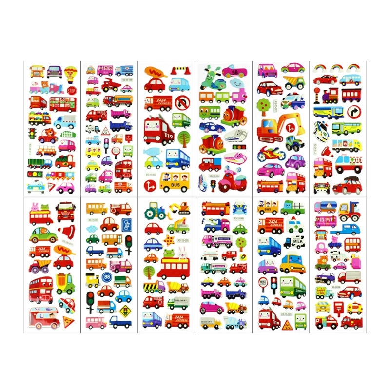 6pcs Cartoon Fireman Car Stick - Kids Toys Yellow review and price